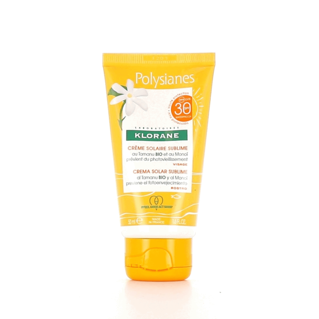 klorane KL SUBLIMATING SUN CREAM SPF 30 with organic Tamanu & Monoi Face 50 ml